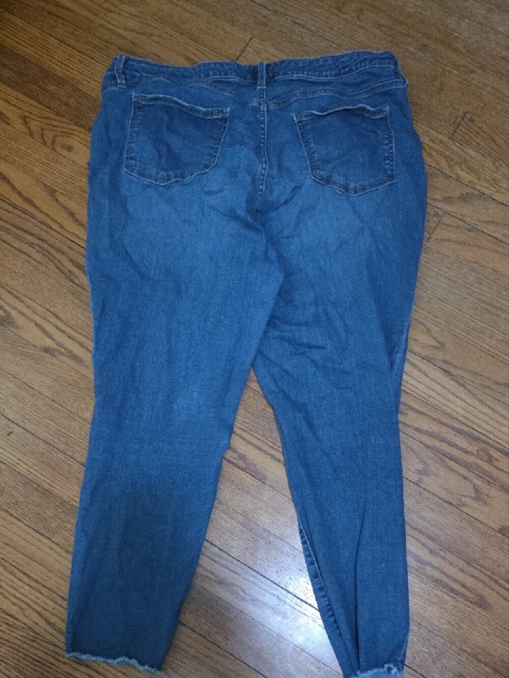 Ava & Viv Distressed Dark Blue Skinny Jeans - Picture 3 of 3
